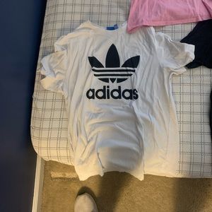 white adidas originals tee